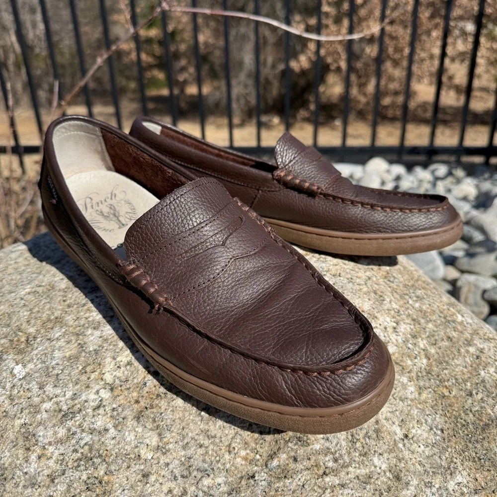 Cole Haan Grand.OS Pinch Main Classic Penny Loafer Shoes Brown C13434 Size 10.5